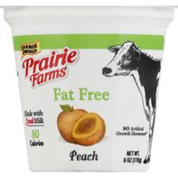 Prairie Farms Yogurt, Fat Free, Peach, Blended️