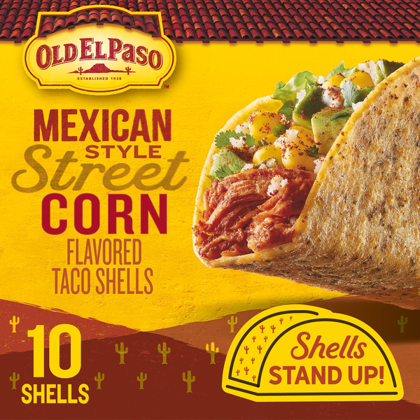 Old El Paso Mexican Style Street Corn Stand 'N Stuff Taco Shells