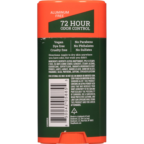 Mando Deodorant, Whole Body, Clover Woods, Smooth Solid