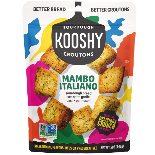 Kooshy Sourdough Croutons, Parmesan & Garlic (Mambo Italiano)