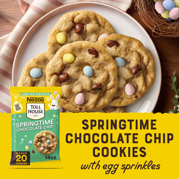 Toll House Nestlé Toll House Springtime Chocolate Chip Cookie Dough With Egg Sprinkles