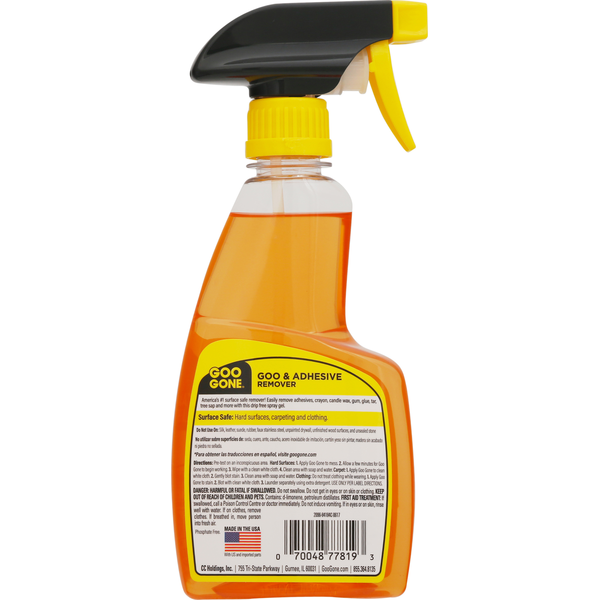 Goo Gone Goo & Adhesive Remover, Citrus Power, Spray Gel
