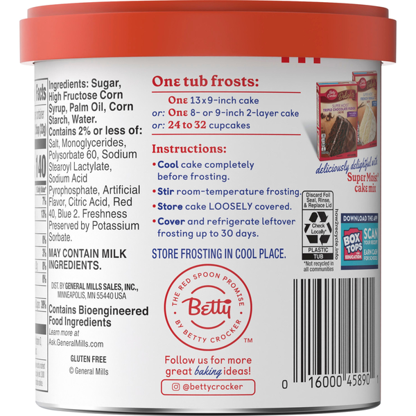 Betty Crocker Rich and Creamy Cherry Frosting