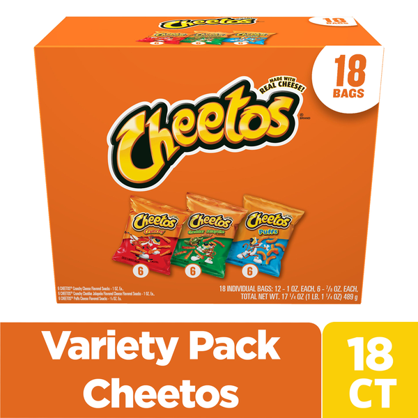Cheetos Cheese Flavored Snacks Variety Pack