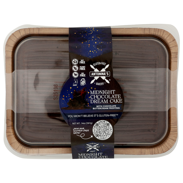 Antonina's Gluten-free Bakery Cake Mini Sheet Midnight Choc Dream Gf, 14Oz, 9Pk