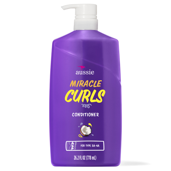 Aussie Miracle Curls with Coconut Oil, Paraben Free Conditioner