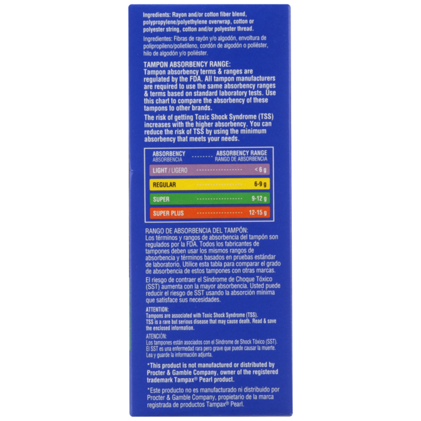 TopCare Super Absorbency Tampons Plastic Applicator, Unscented