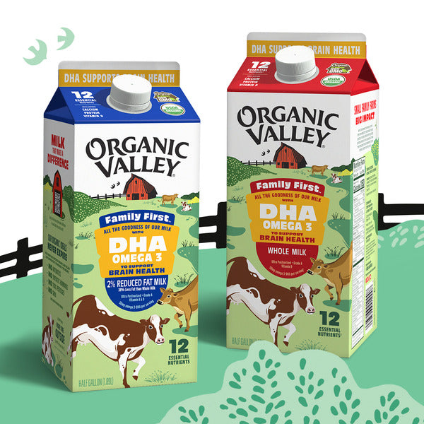 Organic Valley® Omega 3 DHA 2% Organic Milk, Family First