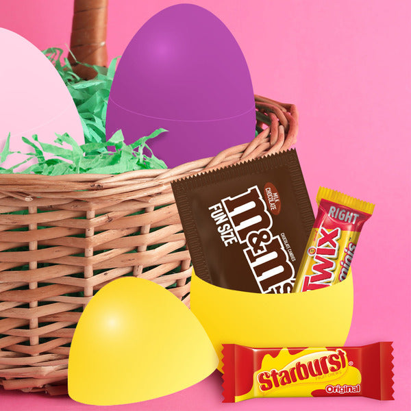 M&m's, Twix & Starburst Chocolate Candy Filled Easter Eggs