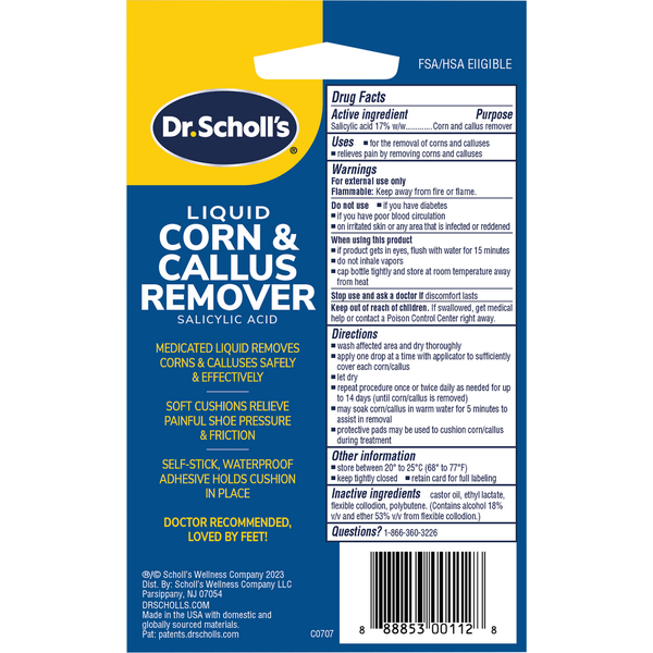Dr. Scholl's Corn & Callus Remover, Liquid