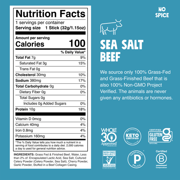 Chomps Sea Salt Beef