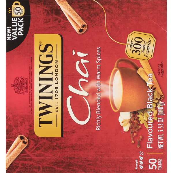 Twinings Flavoured Black Tea, Chai, Tea Bags