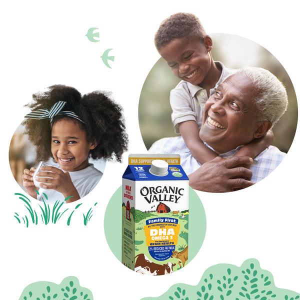 Organic Valley® Omega 3 DHA 2% Organic Milk, Family First