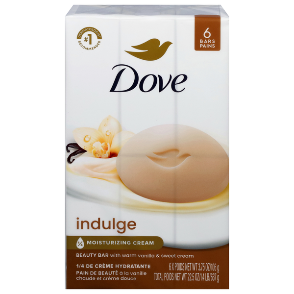 Dove Indulge Beauty Bar with Warm Vanilla & Sweet Cream