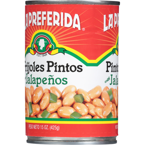 La Preferida Pinto Beans, with Jalapenos