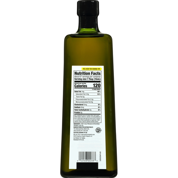 Spectrum Olive Oil, Organic, Mediterranean, Extra Virgin