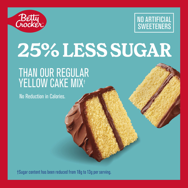 Betty Crocker Lower Sugar Yellow Cake Mix