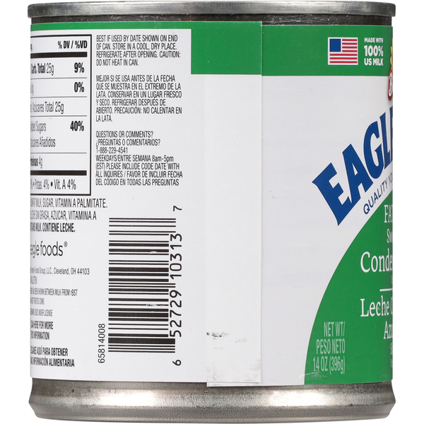 Eagle Brand Condensed Milk, Fat Free, Sweetened