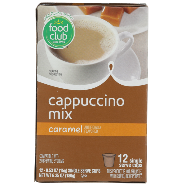Food Club Caramel Cappuccino Mix Single Serve Cups