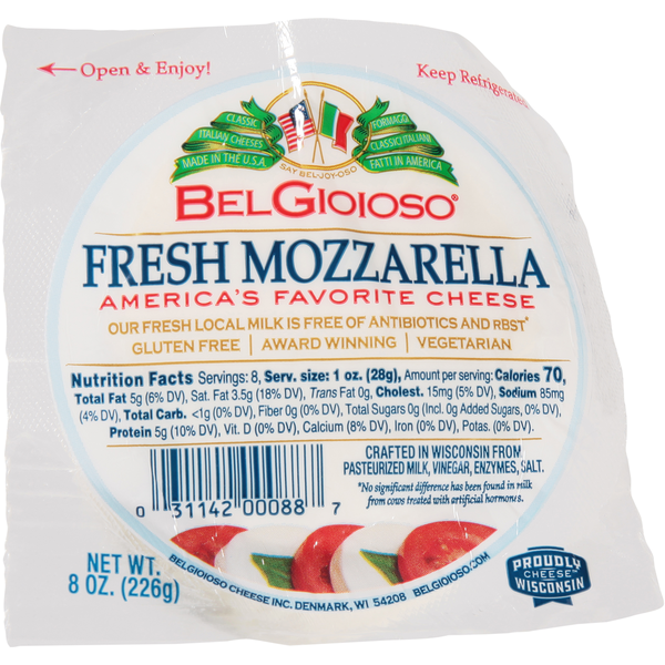 BelGioioso Fresh Mozzarella Cheese, Ball