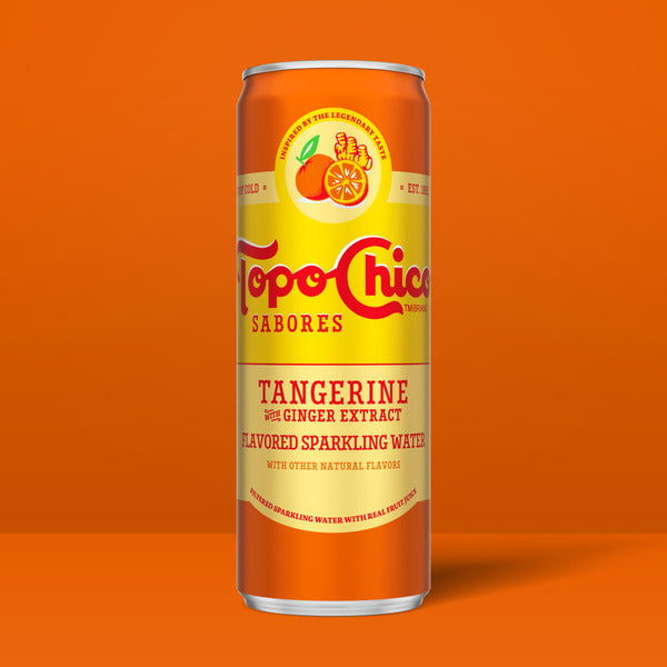 Topo Chico Sabores Tangerine with Ginger Extract Sparkling Water Cans
