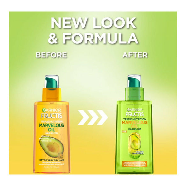Garnier Triple Nutrition Marvelous Oil Hair Elixir, Dry to Very Dry Hair