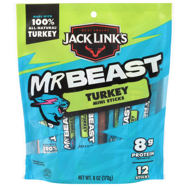 Jack Link's Mr Beast Turkey Mini Sticks