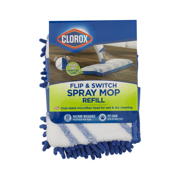 Clorox Dual Sided Flip Spray Mop and Switch Refill