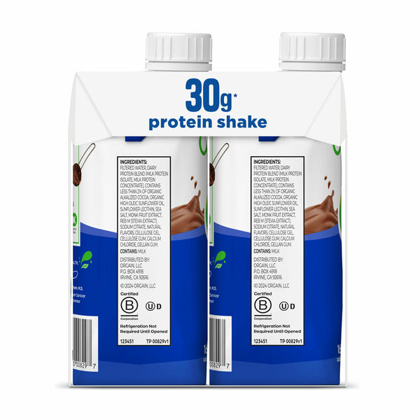 Orgain 30g Protein Shake, Dairy Based - Chocolate Fudge