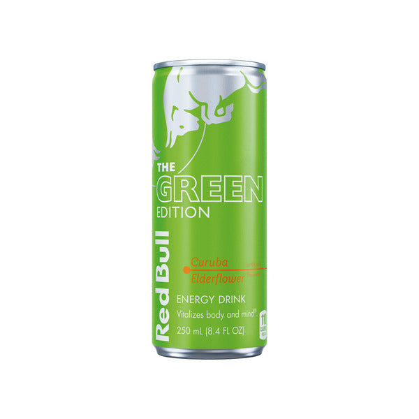 Red Bull Green Edition Curuba Elderflower Energy Drink Can