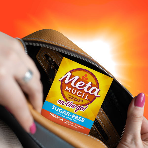 Metamucil Sugar-Free, 4-in-1 Fiber for Digestive Health, Packets
