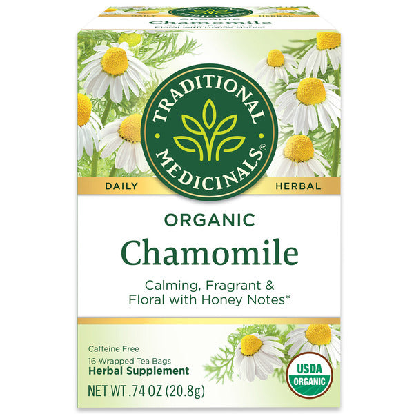 Traditional Medicinals Organic Chamomile, Caffeine Free Herbal Tea