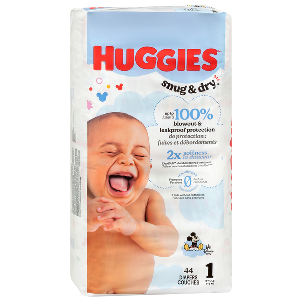 Huggies Size 1 (8-14 lb) Diapers (8-14 lbs (4-6 kg))