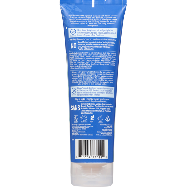 Desert Essence Shampoo, Gentle, Fragrance Free