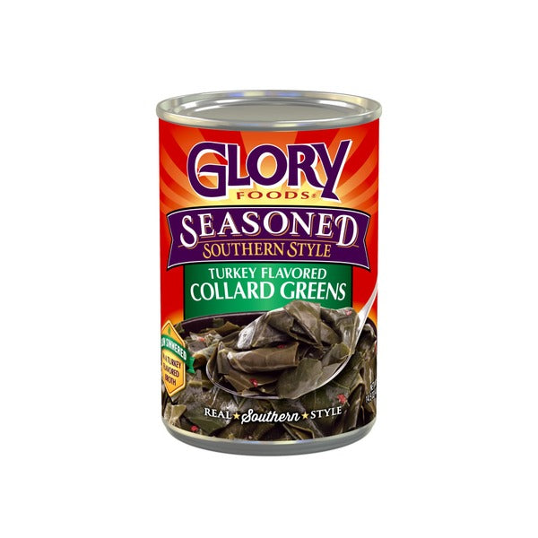 Glory Foods Seasoned Southern Style Smoked Turkey Flavored Collard Greens