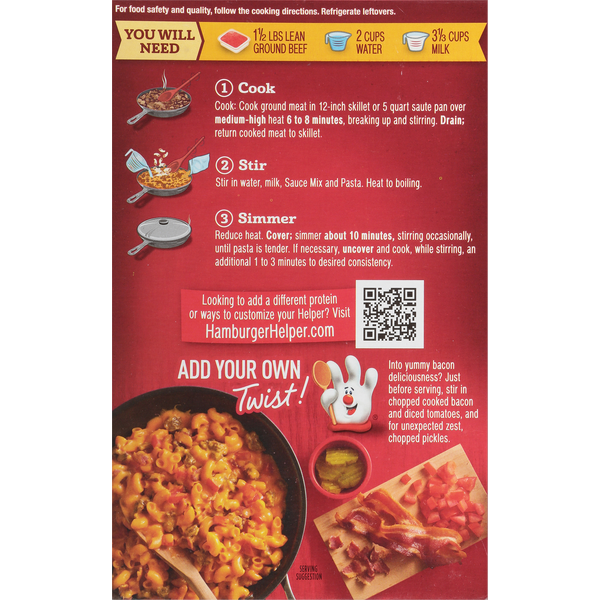 Hamburger Helper Value Size Double Cheeseburger Macaroni