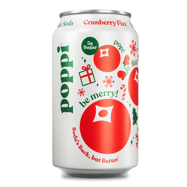 poppi Prebiotic Soda, Cranberry Fizz