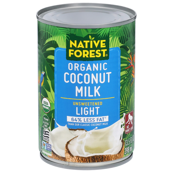 Can of Native Forest Organic Coconut Milk on a white background