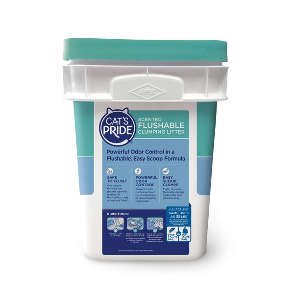 Cat's Pride Flushable Scented Lightweight Clumping Clay Cat Litter