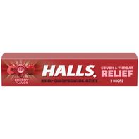 Halls Relief Cherry Cough Suppressant Oral Anesthe...
️