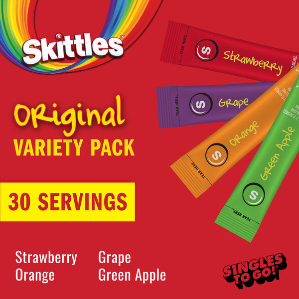 Skittles Original Flavor Variety Pack, Low Calorie Drink Mix