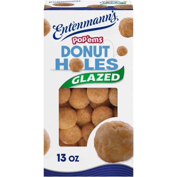 Entenmann's Pop’ems, Glazed, Donut Holes, Donut Bites, 13 oz