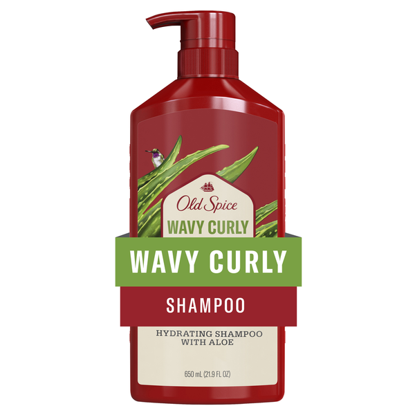 Old Spice Wavy Curly Hair Shampoo for Men