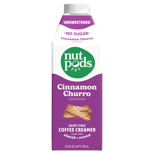 nutpods Dairy-Free Unsweetened Cinnamon Churro Coffee Creamer