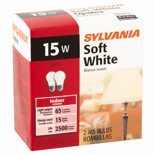 SYLVANIA Bulb, A15, Soft White, 15 Watts