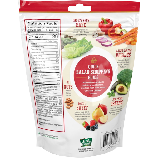 Fresh Gourmet Croutons, Italian Seasoned
