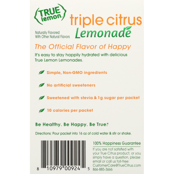 True Lemon Drink Mix, Triple Citrus Lemonade