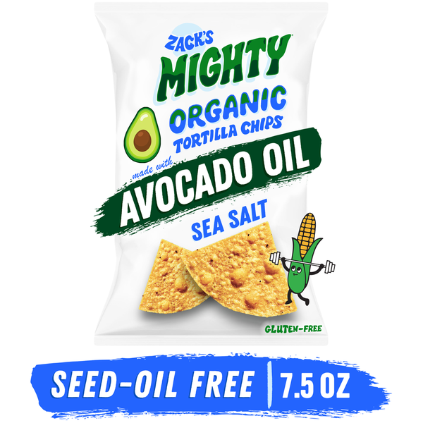 Zack's Mighty Sea Salt Avocado Oil Tortilla Chips