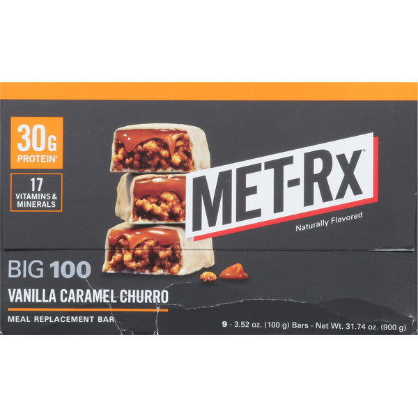 MET-Rx Meal Replacement Bar, Vanilla Caramel Churro