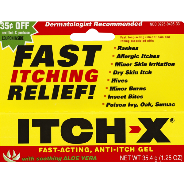 Itch-X Anti-Itch Gel, with Soothing Aloe Vera